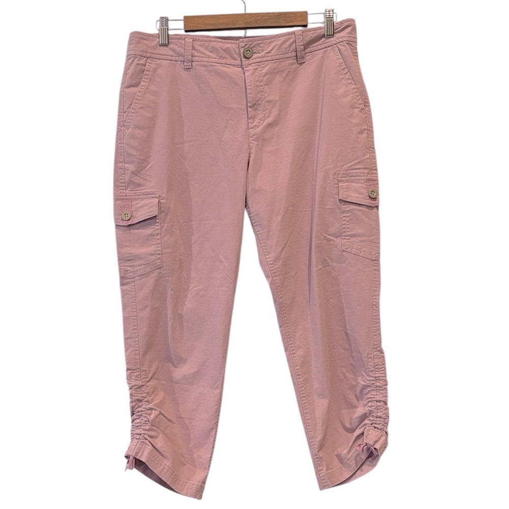 Eddie Bauer Rip Stop Cargo Cropped Ankle Pants Size 10